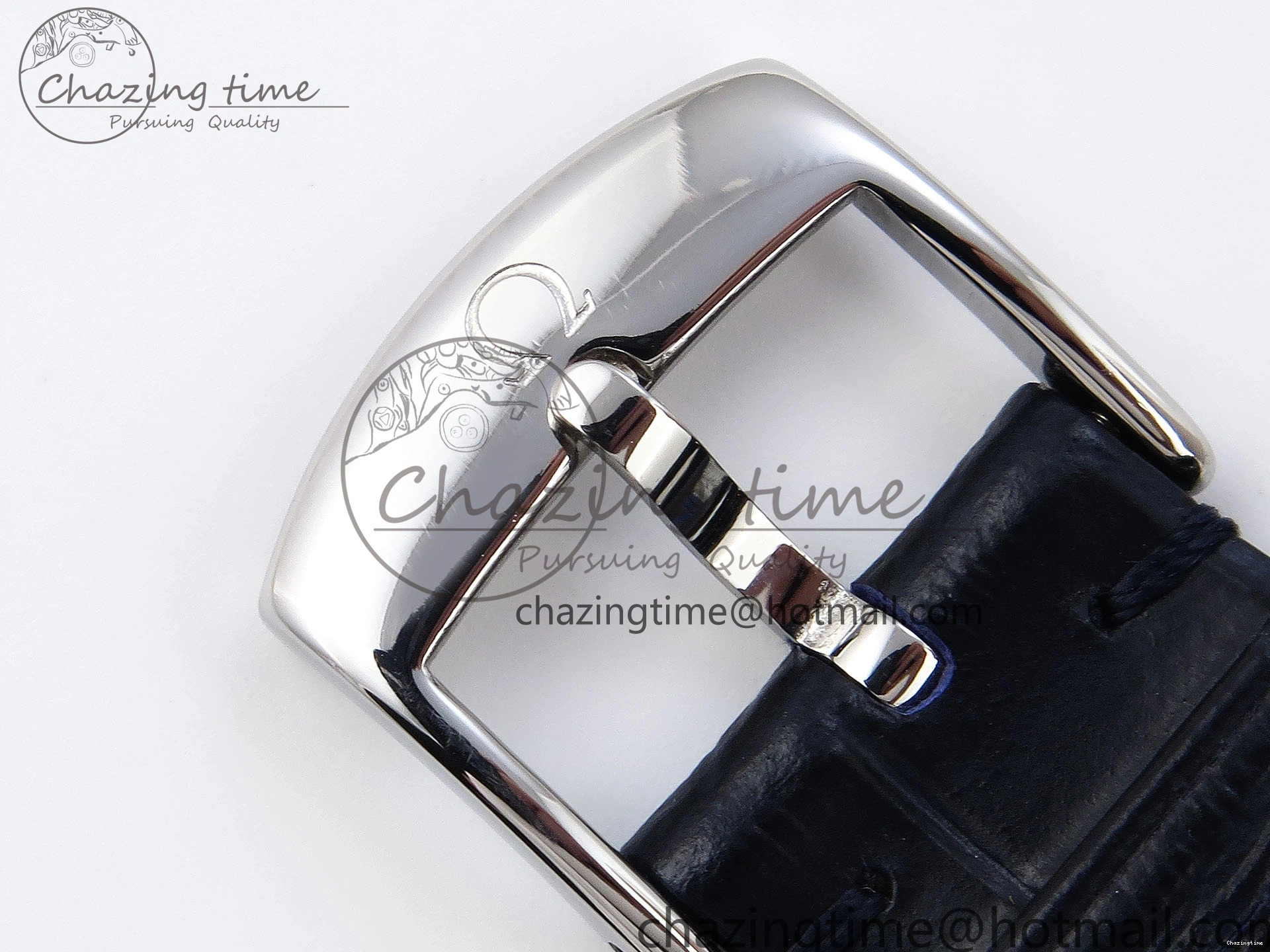 1221 De Ville Power Reserve SS MKF 1:1 Best Edition Black Dial on Black Leather Strap A Packable 7744